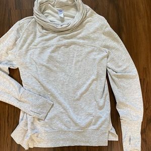 White/gray athletic sweatshirt